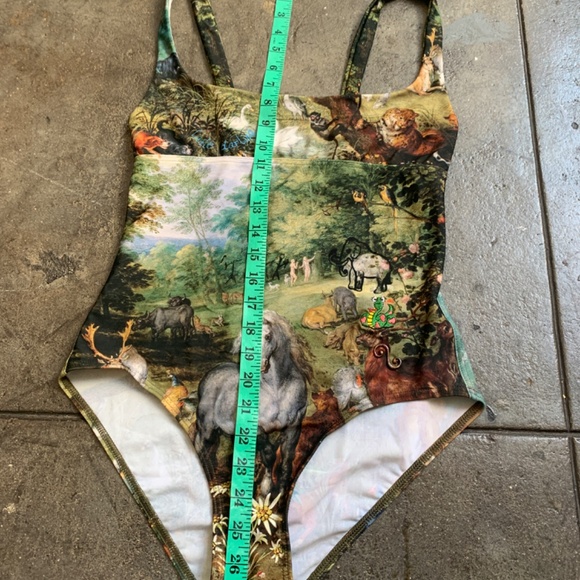 Vivienne Westwood NWT 530$ Andreas Kronthaler painting 1 piece Swim Suit - Picture 3 of 11
